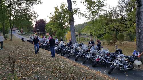 motos au camping